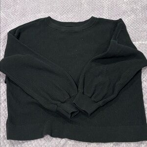 Lululemon Athletica black Knit Sweater, wear two ways size 12